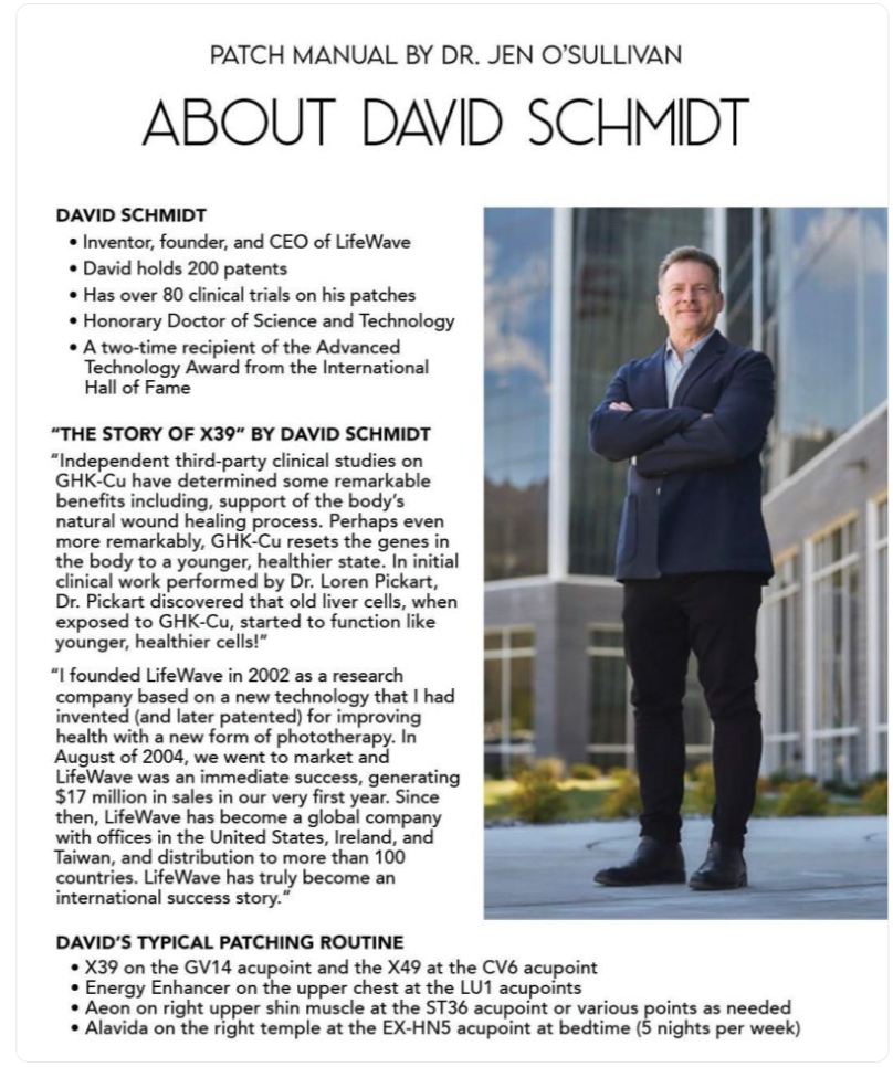 David Schmidt outside LifeWave headquarters